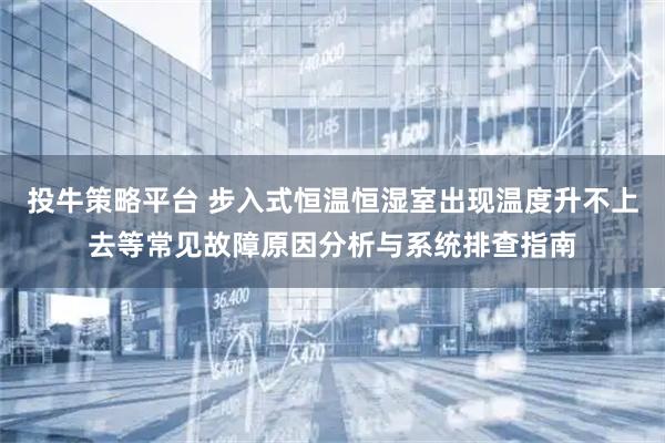 投牛策略平台 步入式恒温恒湿室出现温度升不上去等常见故障原因分析与系统排查指南
